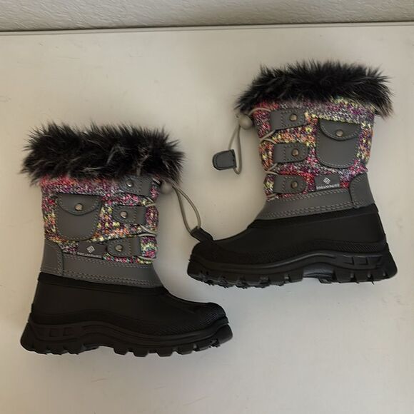 Dream Pairs Kids Waterproof Snow Boots Size 9T - Picture 7 of 12